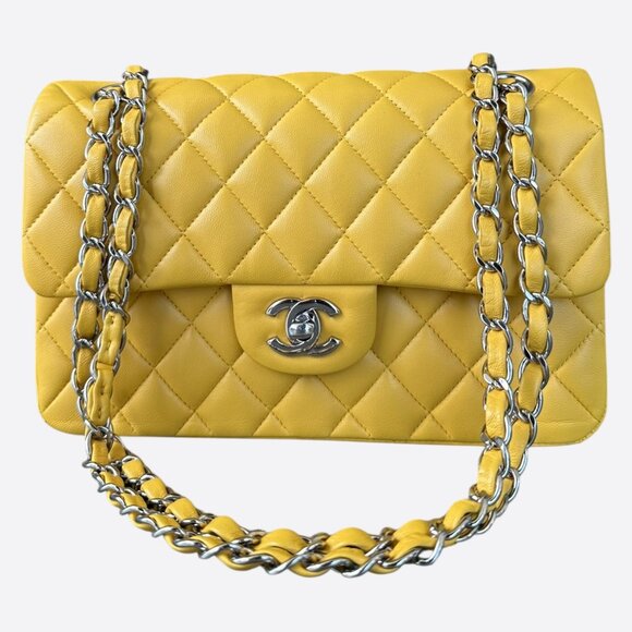 Chanel Yellow Quilted Lambskin Small Flap Bag - Picture 1 of 6